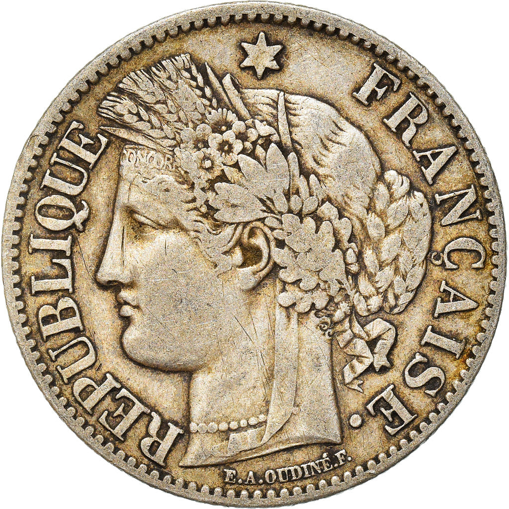 Coin, France, Cérès, 2 Francs, 1881, Paris, EF(40-45), Silver, KM:817.1