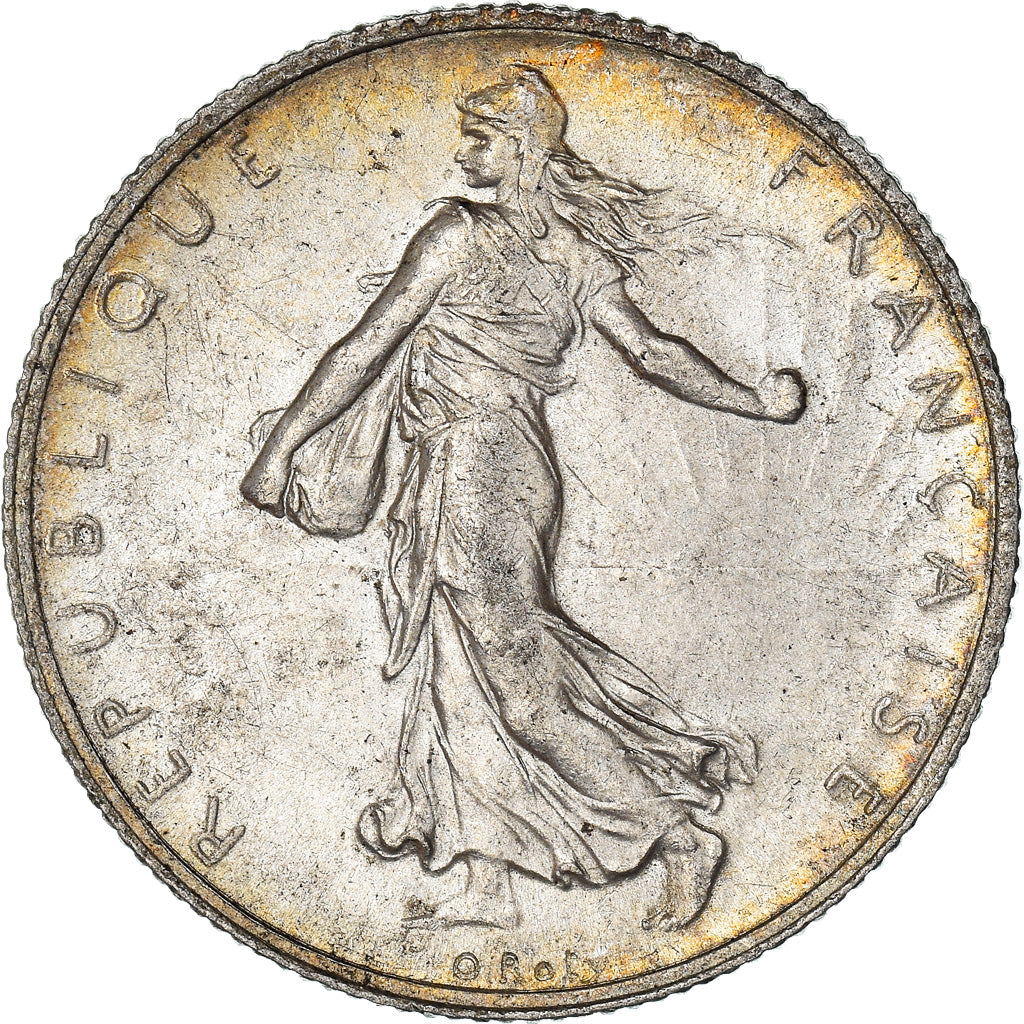 Moneta, Francia, Semeuse, 2 Francs, 1916, Paris, SPL, Argento, KM:845.1