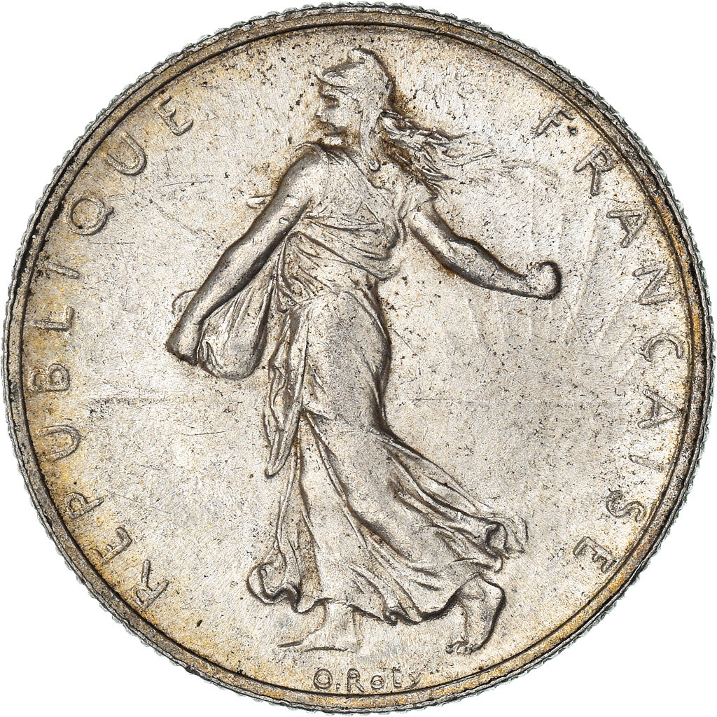 Moneta, Francia, Semeuse, 2 Francs, 1918, Paris, SPL, Argento, KM:845.1