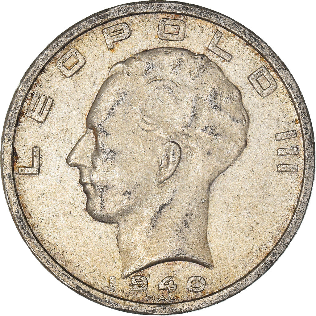 Coin, Belgium, 50 Francs, 50 Frank, 1940, AU(55-58), Silver, KM:122.1