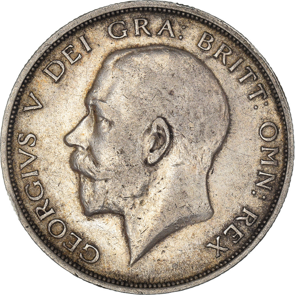 Coin, Great Britain, George V, 1/2 Crown, 1915, EF(40-45), Silver, KM:818.1