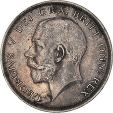 Moneda, Gran Bretaña, George V, 1/2 Crown, 1916, MBC, Plata, KM:818.1