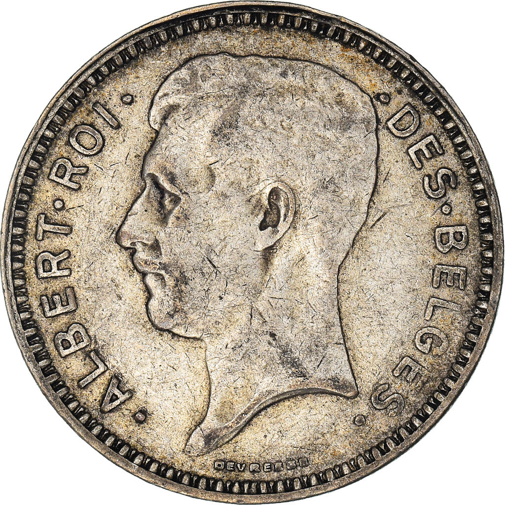 Coin, Belgium, 20 Francs, 20 Frank, 1934, EF(40-45), Silver, KM:103.1