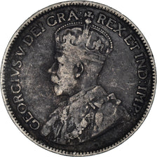 Moneta, Canada, George V, 25 Cents, 1917, Royal Canadian Mint, Ottawa, MB+