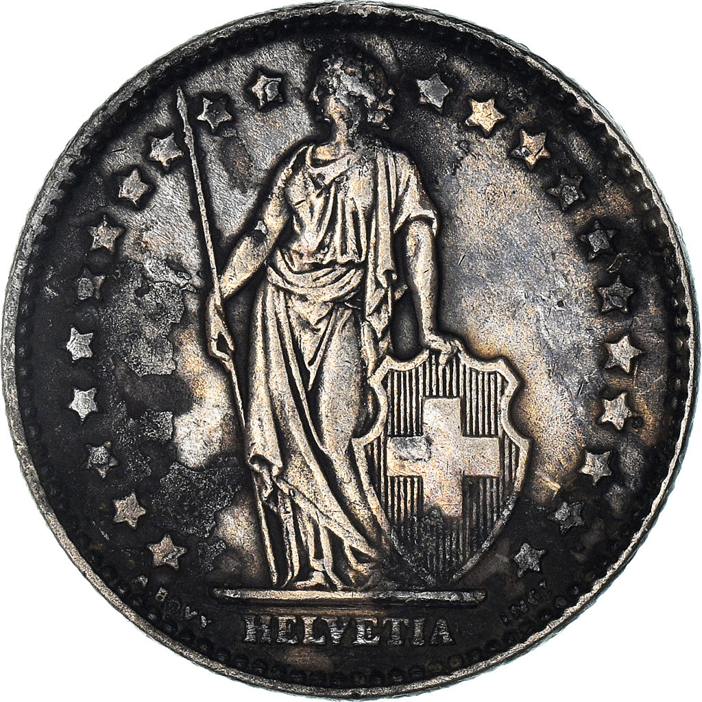 Coin, Switzerland, Franc, 1962, Bern, EF(40-45), Silver, KM:24
