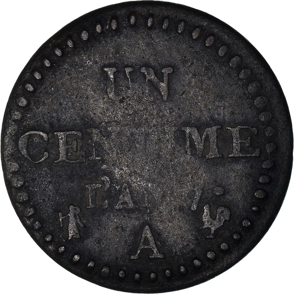 Coin, France, Dupré, Centime, AN 7, Paris, VF(20-25), Bronze, KM:646