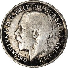 Coin, Great Britain, George V, 3 Pence, 1916, VF(20-25), Silver, KM:813