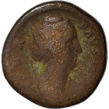 Coin, Diva Faustina I, Sestertius, After 141 AD, Rome, F(12-15), Bronze