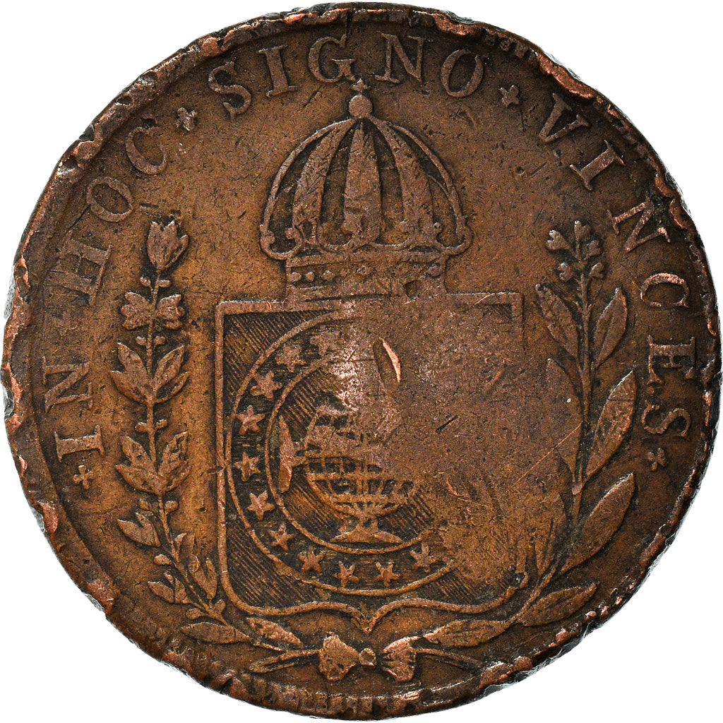 Coin, Brazil, 40 Reis, 1830, VF(20-25), Copper, KM:444