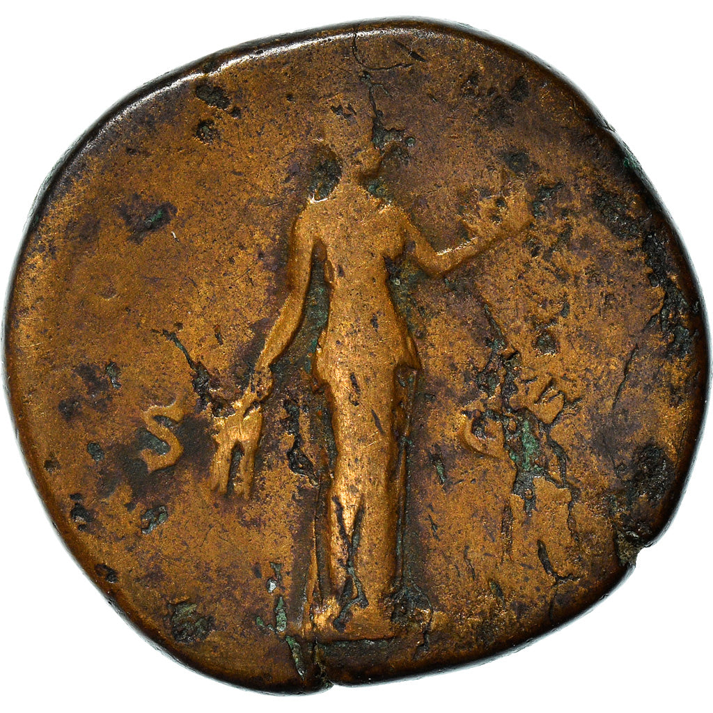 Coin, Antoninus Pius, Sestertius, 139, Rome, VF(20-25), Bronze, RIC:546