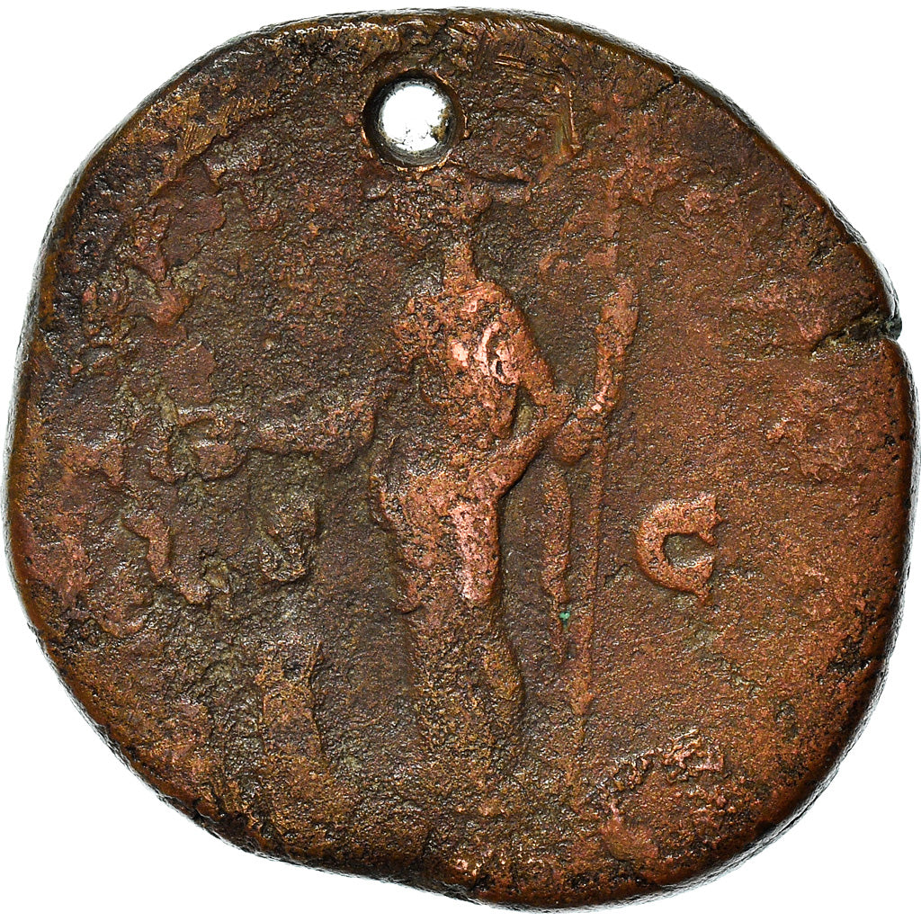 Coin, Marcus Aurelius, Sestertius, 170-171, Rome, Holed, F(12-15), Bronze