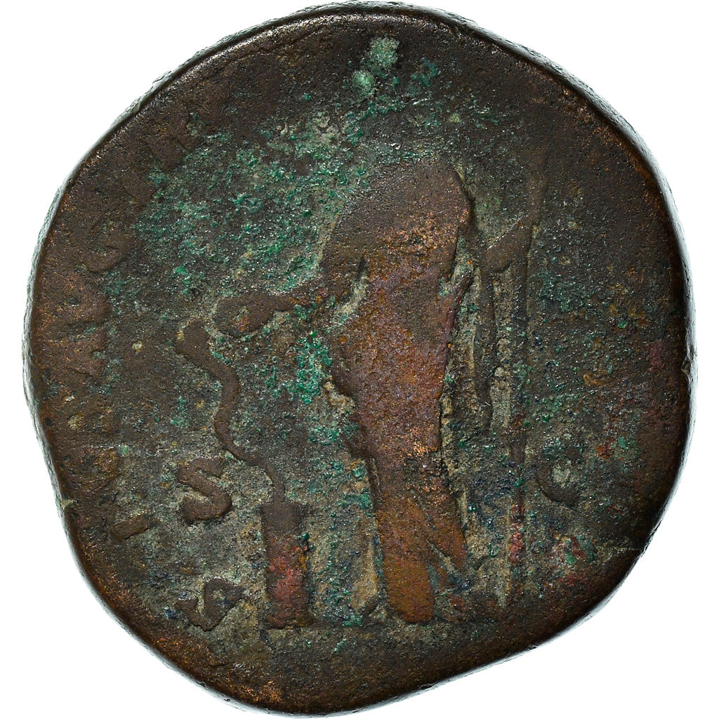 Coin, Commodus, Sestertius, 182 AD, Rome, F(12-15), Bronze, RIC:345