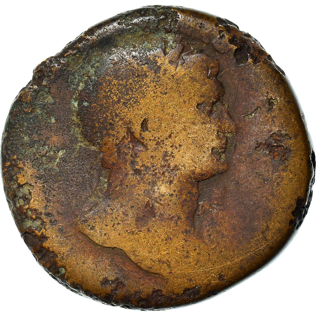 Coin, Trajan, Sestertius, 112-117, Rome, VG(8-10), Bronze