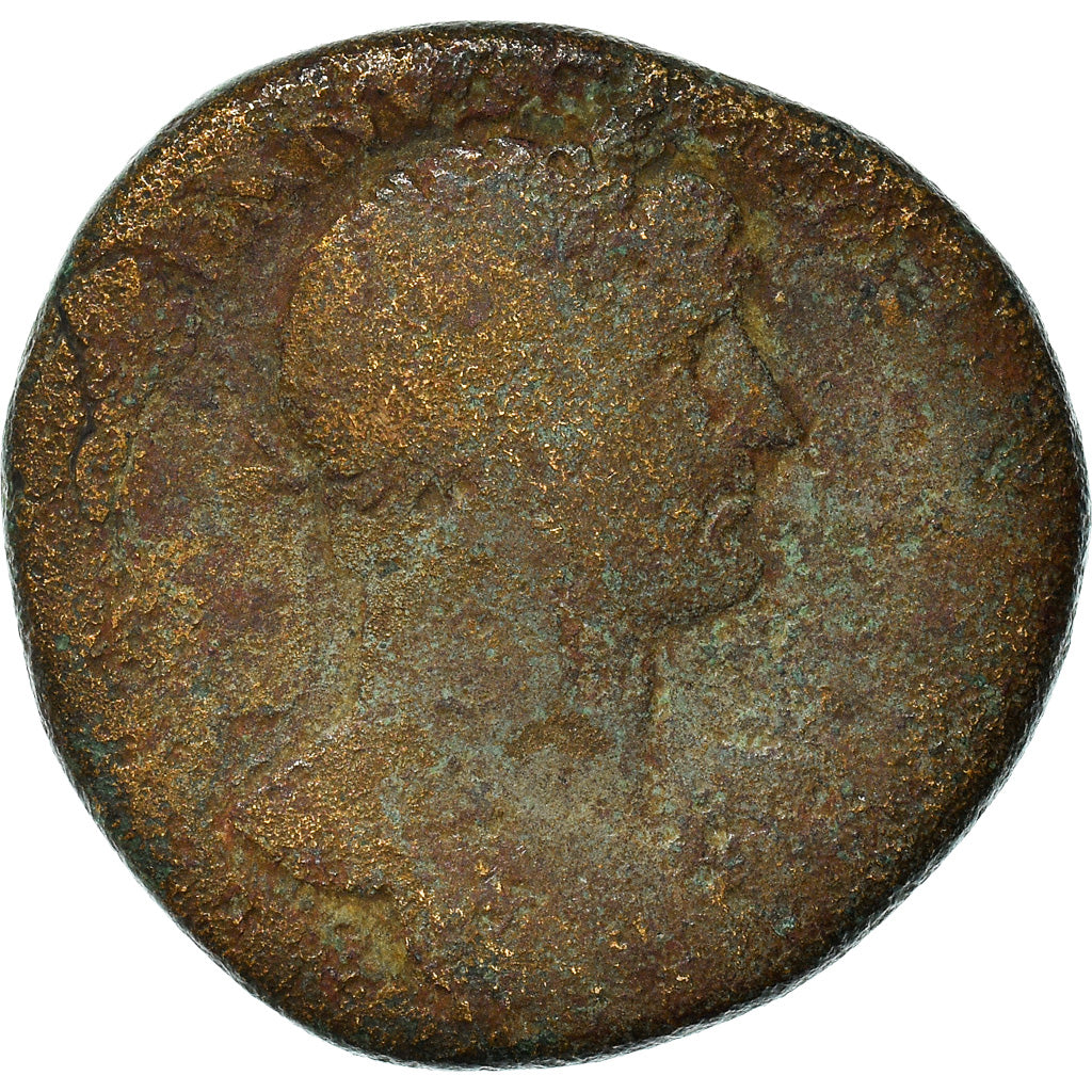 Coin, Hadrian, Sestertius, 118, Rome, VG(8-10), Bronze
