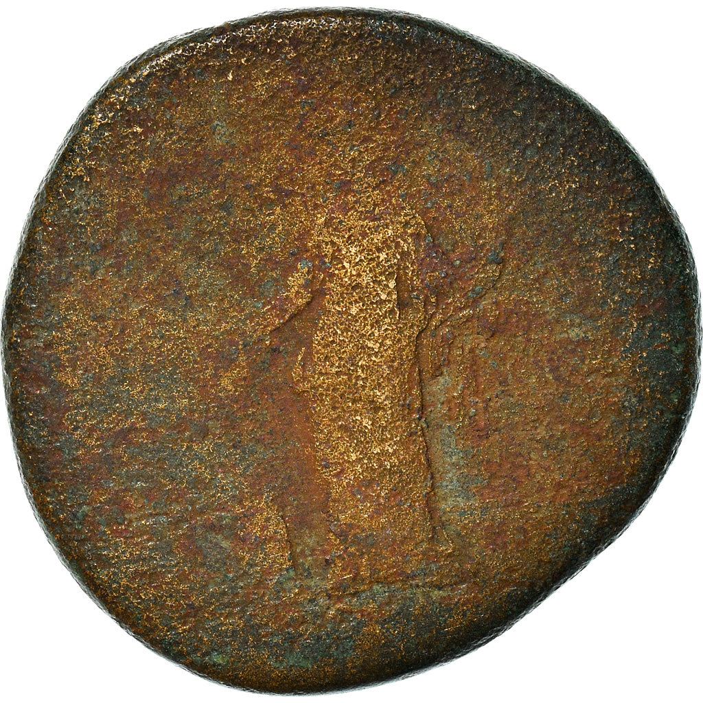 Coin, Hadrian, Sestertius, 118, Rome, VG(8-10), Bronze