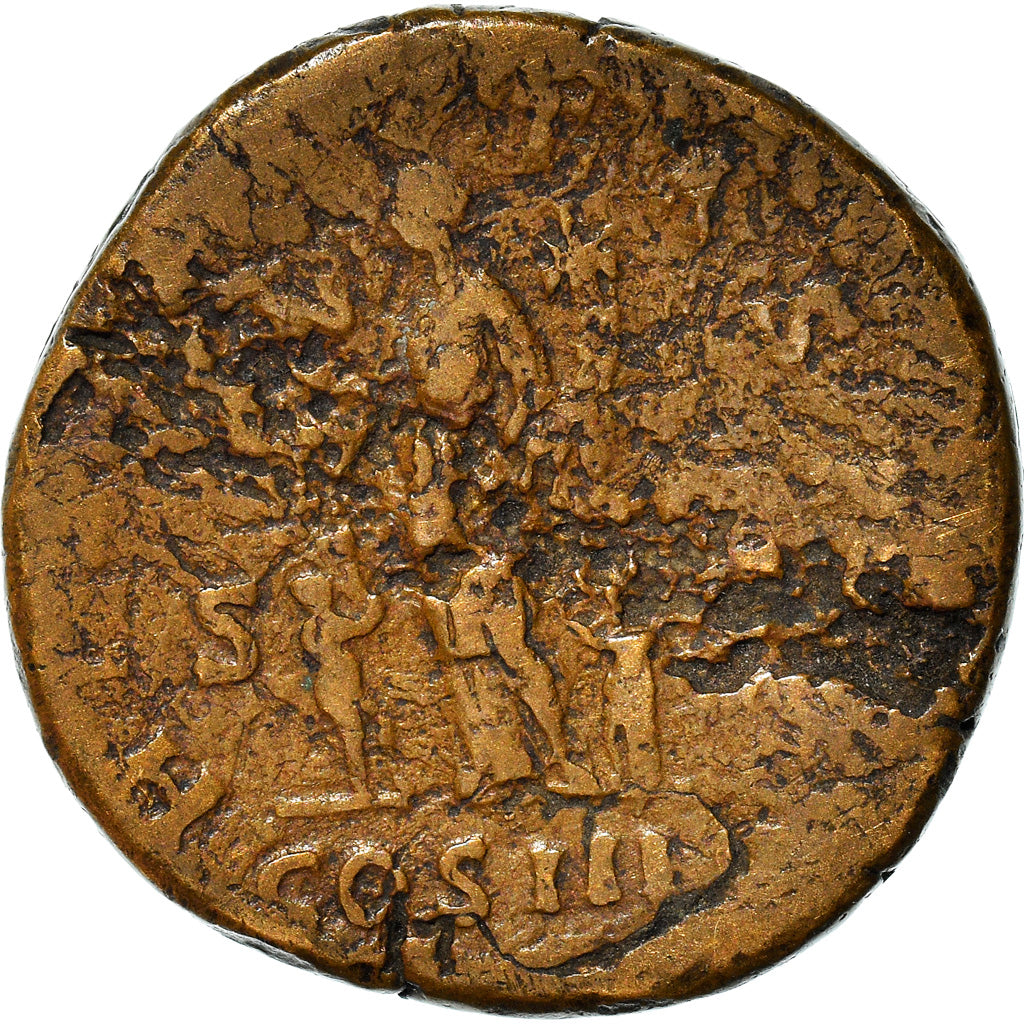 Coin, Hadrian, Sestertius, 128-129, Rome, VF(20-25), Bronze, RIC:988