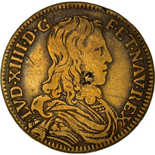 France, Token, Louis XIV, Réforme de la Justice, VF(30-35), Brass