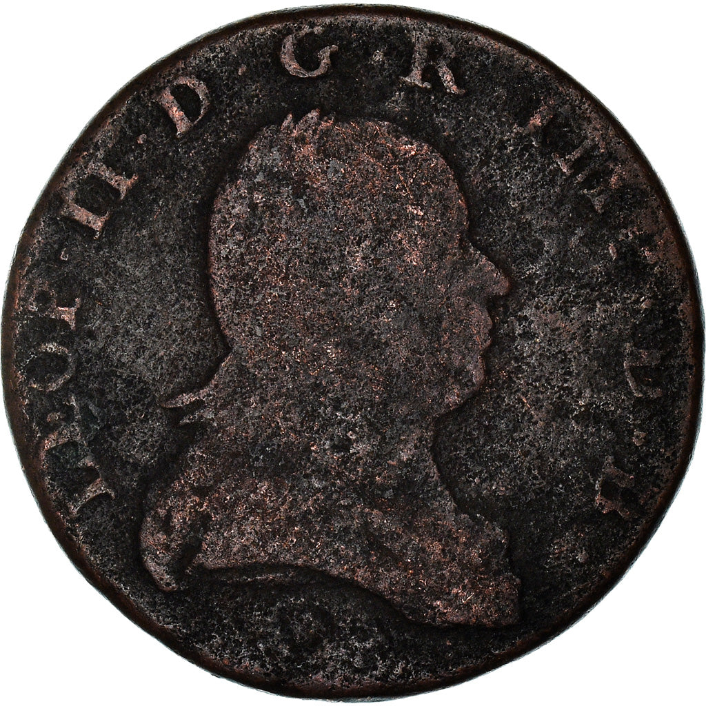 Coin, AUSTRIAN NETHERLANDS, Leopold II, 2 Liards, 2 Oorden, 1792, Brussels