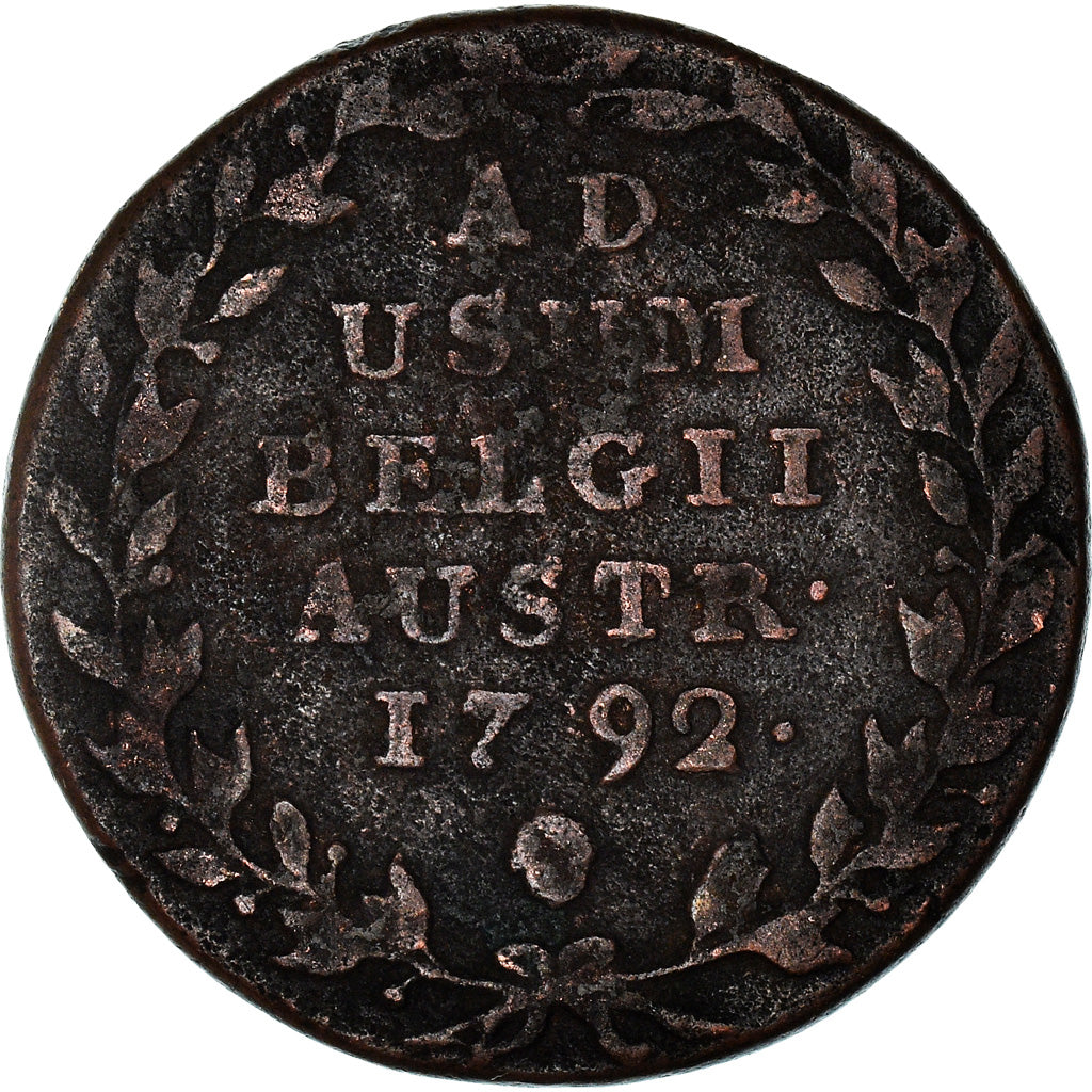 Coin, AUSTRIAN NETHERLANDS, Leopold II, 2 Liards, 2 Oorden, 1792, Brussels