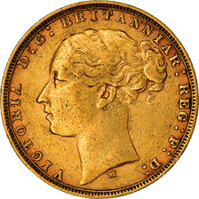 Coin, Australia, Victoria, Sovereign, 1879, Melbourne, EF(40-45), Gold, KM:7