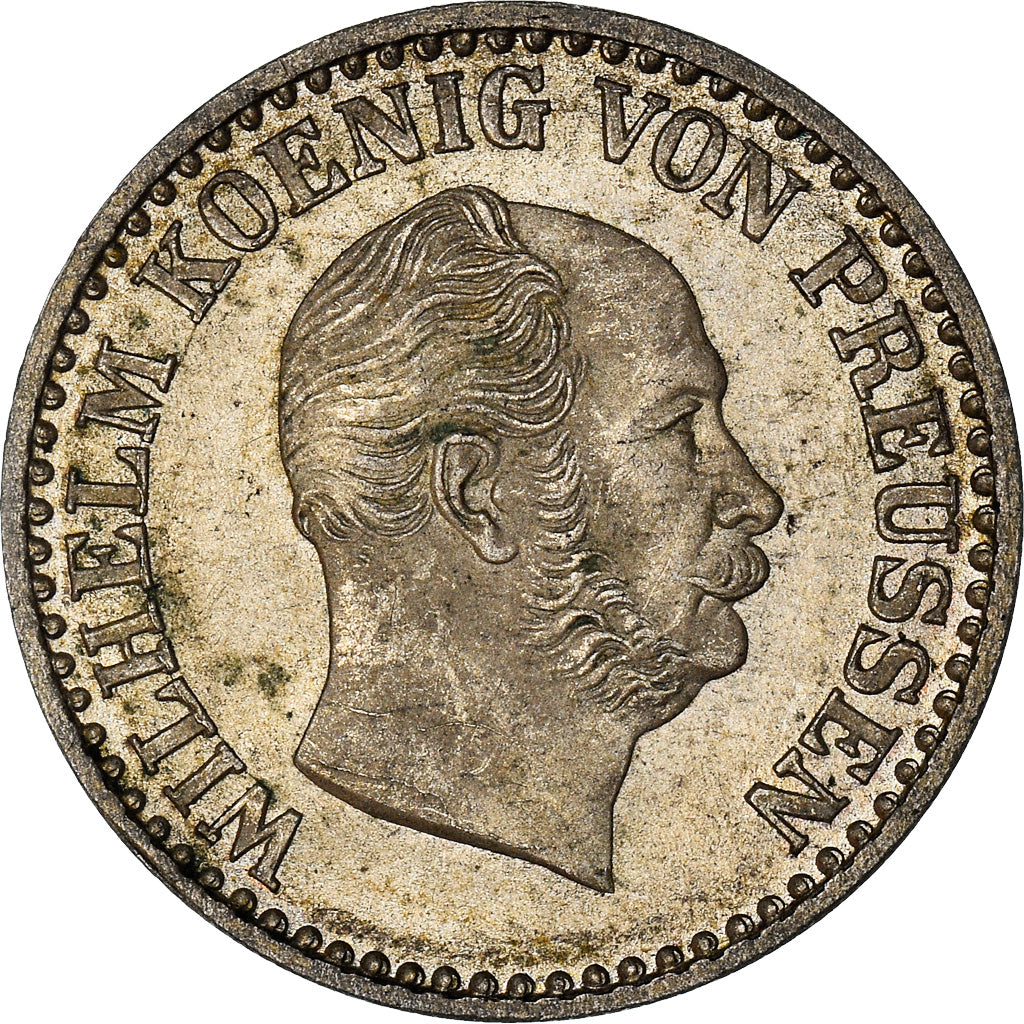 Coin, German States, PRUSSIA, Wilhelm I, Groschen, 1863, Berlin, AU(55-58)