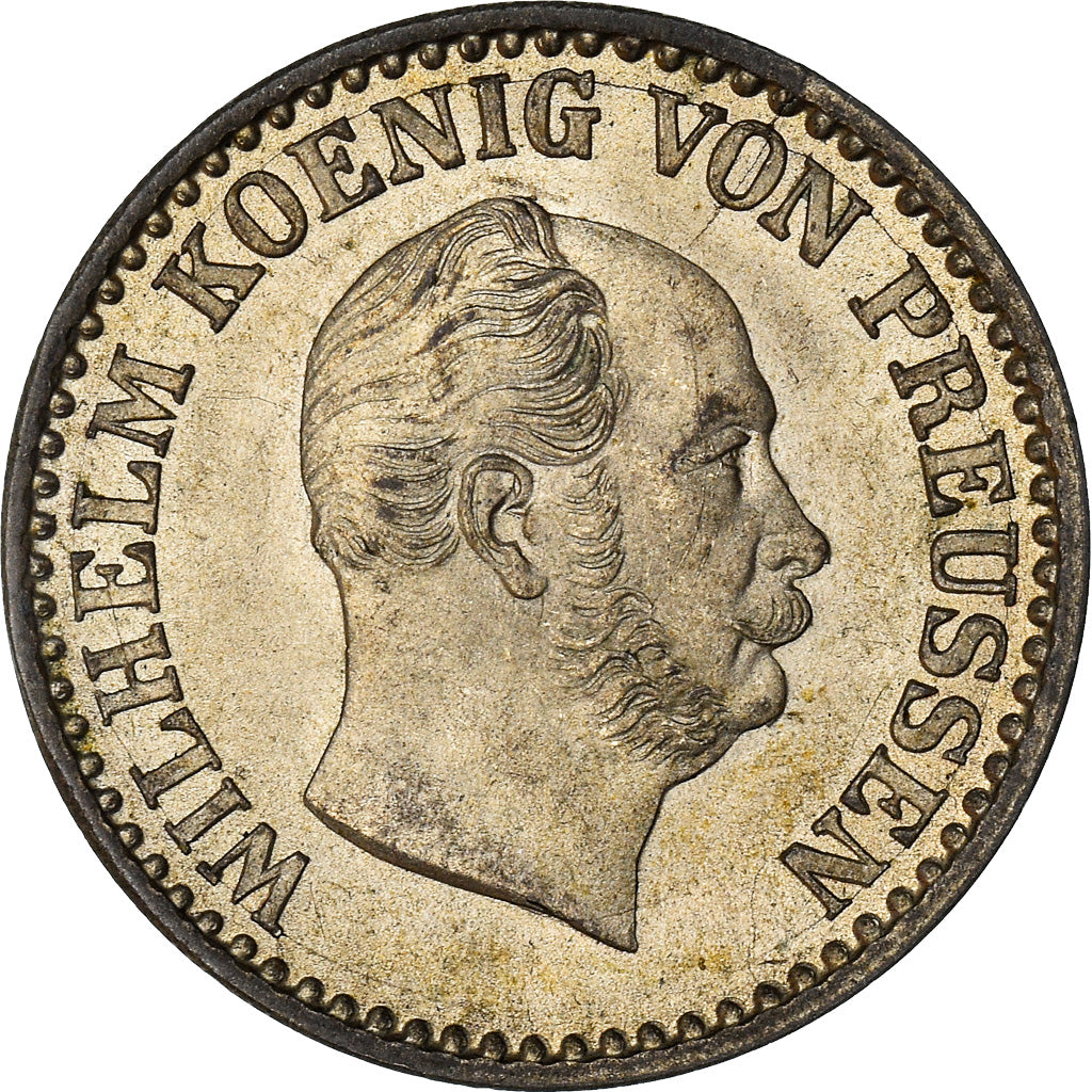 Coin, German States, PRUSSIA, Wilhelm I, Groschen, 1864, Berlin, MS(60-62)