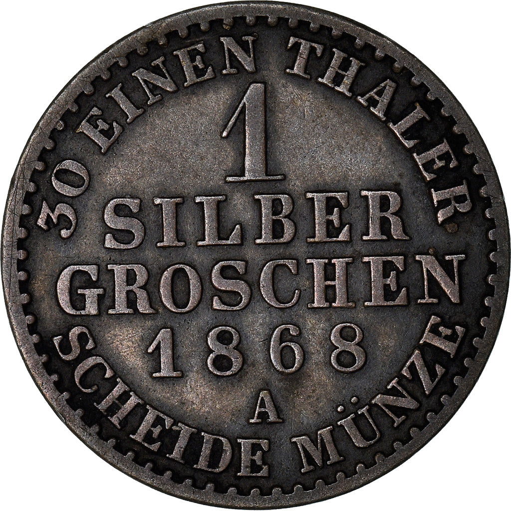 Coin, German States, PRUSSIA, Wilhelm I, Groschen, 1868, Berlin, VF(30-35)