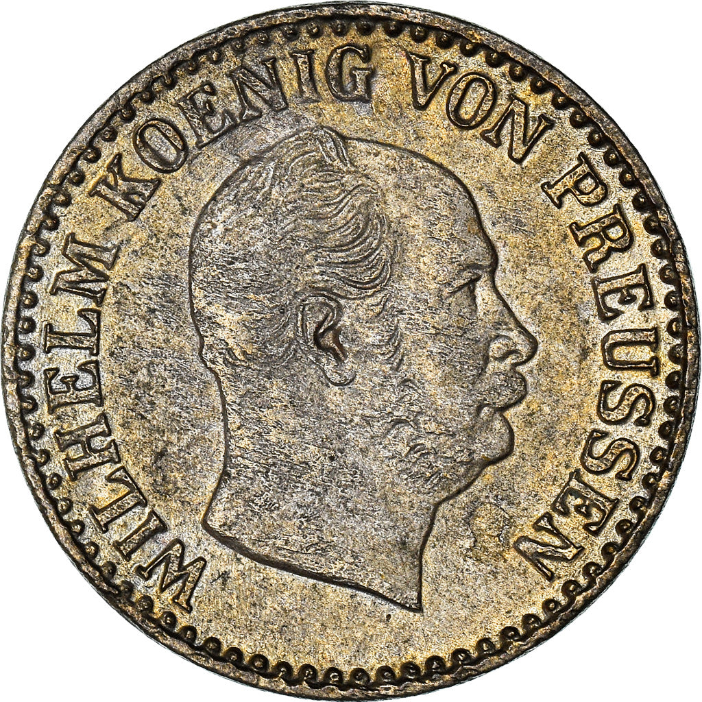 Moneta, Stati tedeschi, PRUSSIA, Wilhelm I, Groschen, 1871, Berlin, BB, Argento
