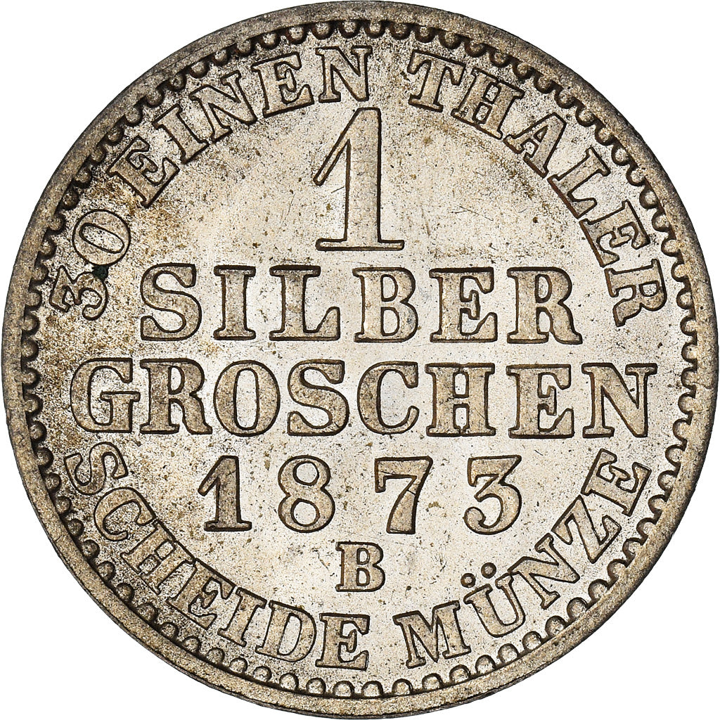Coin, German States, PRUSSIA, Wilhelm I, Groschen, 1873, Hannover, MS(60-62)