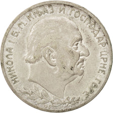 Montenegro, Nicholas I, 2 Perpera, 1910, BB, Argento, KM:7