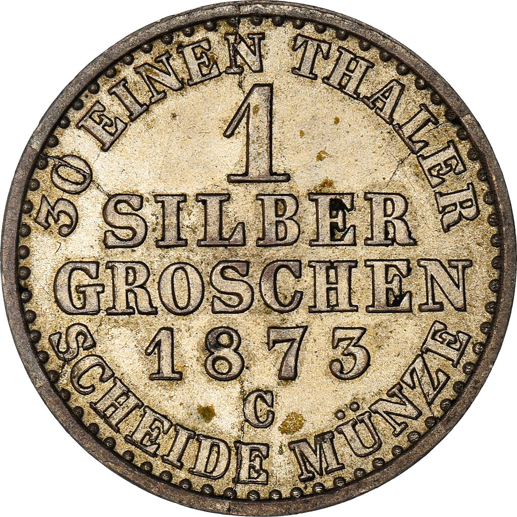 Moneta, Stati tedeschi, PRUSSIA, Wilhelm I, Groschen, 1873, Hannover, SPL