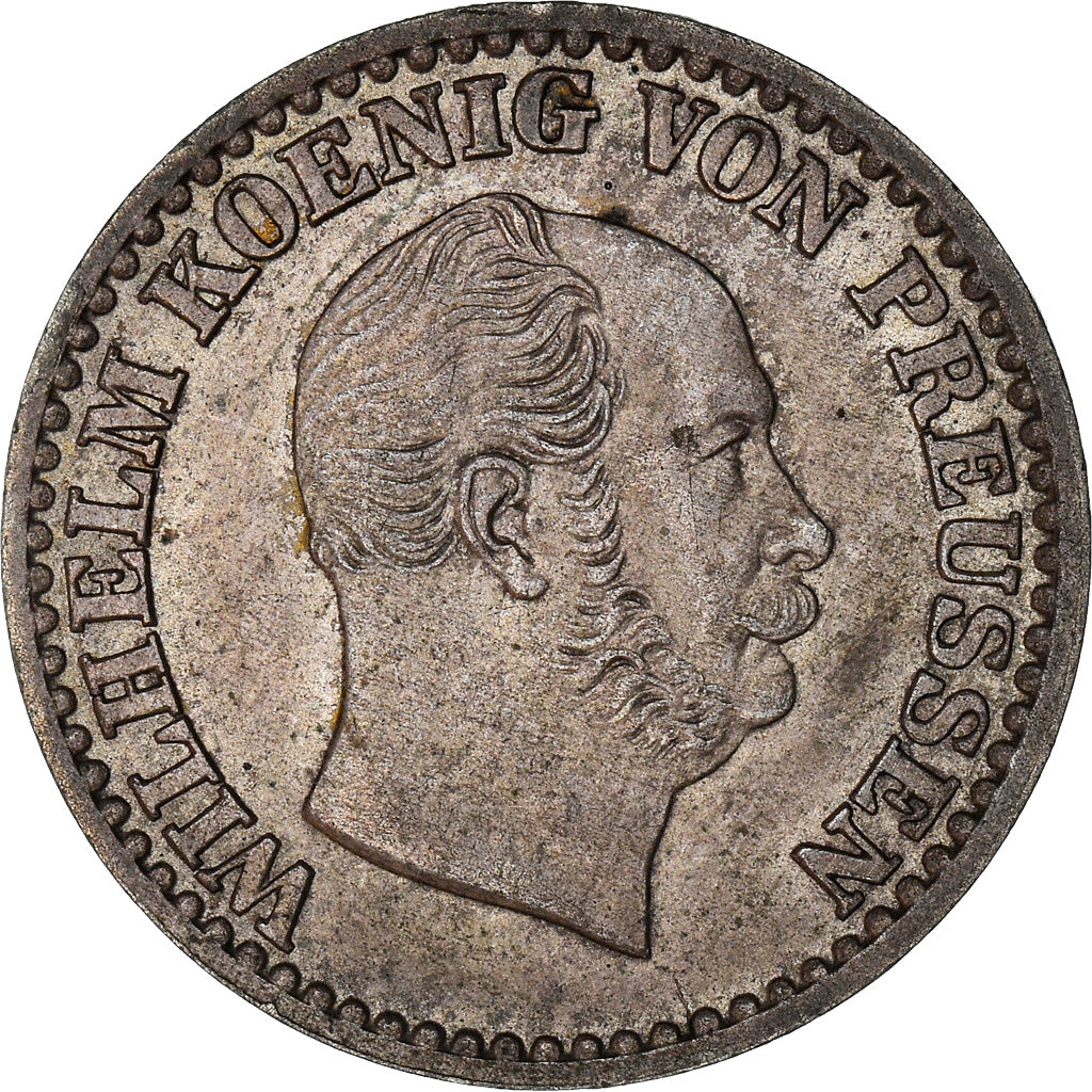 Coin, German States, PRUSSIA, Wilhelm I, Groschen, 1871, Hannover, AU(55-58)