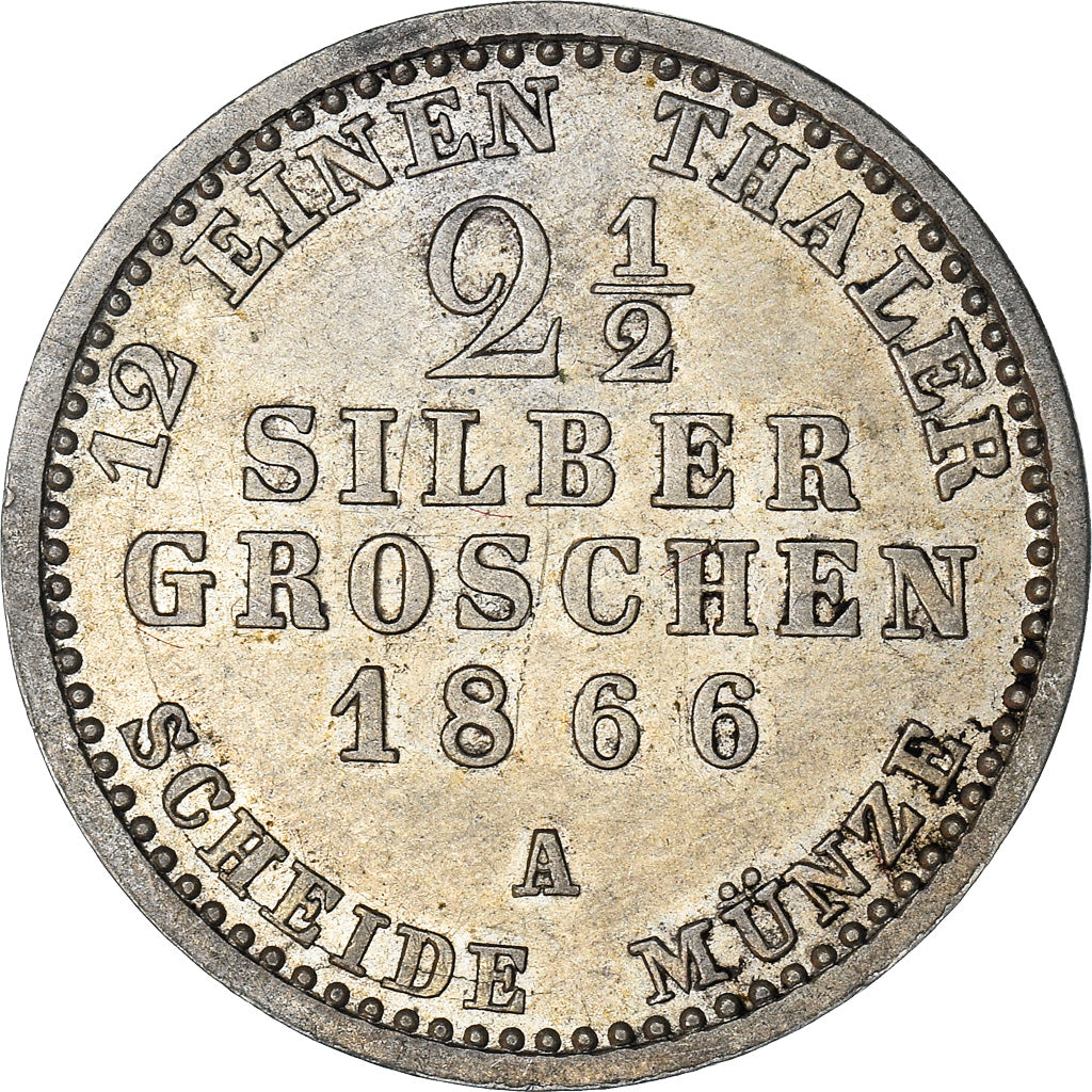 Moneta, Stati tedeschi, PRUSSIA, Friedrich Wilhelm IV, 2-1/2 Silber Groschen