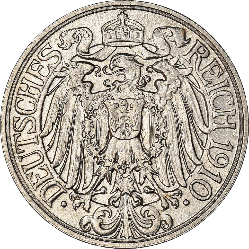 Munten, DUITSLAND - KEIZERRIJK, Wilhelm II, 25 Pfennig, 1910, Muldenhütten, PR