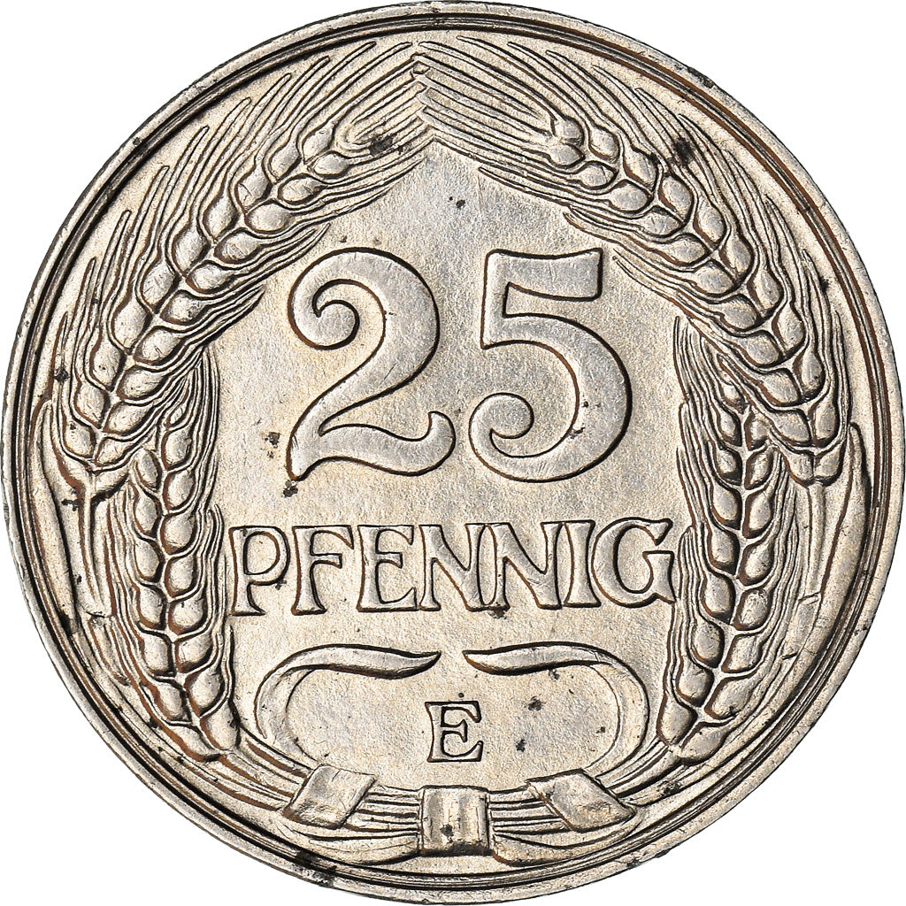 Munten, DUITSLAND - KEIZERRIJK, Wilhelm II, 25 Pfennig, 1910, Muldenhütten, PR
