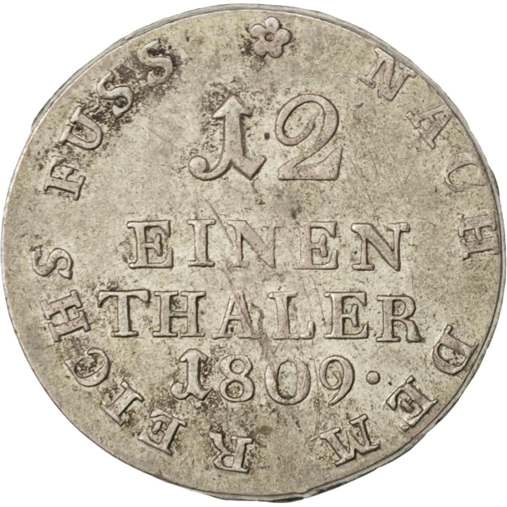 Coin, German States, WESTPHALIA, Jerome, 1/12 Thaler, 1809, AU(50-53), Silver