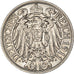 Moneda, ALEMANIA - IMPERIO, Wilhelm II, 25 Pfennig, 1911, Muldenhütten, EBC