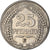 Coin, GERMANY - EMPIRE, Wilhelm II, 25 Pfennig, 1911, Muldenhütten, AU(55-58)