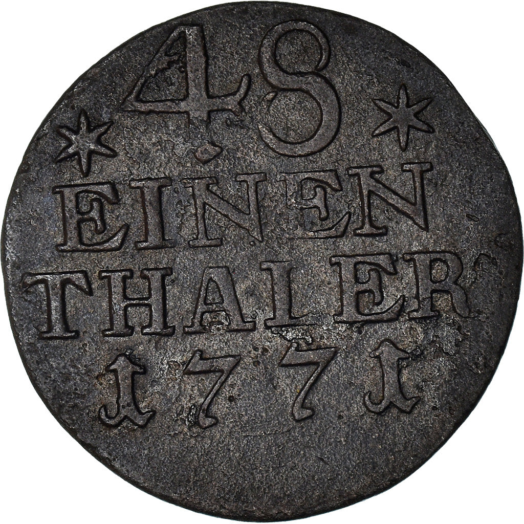 Monnaie, Etats allemands, PRUSSIA, Friedrich II, 1/48 Thaler, 1/2 Groschen