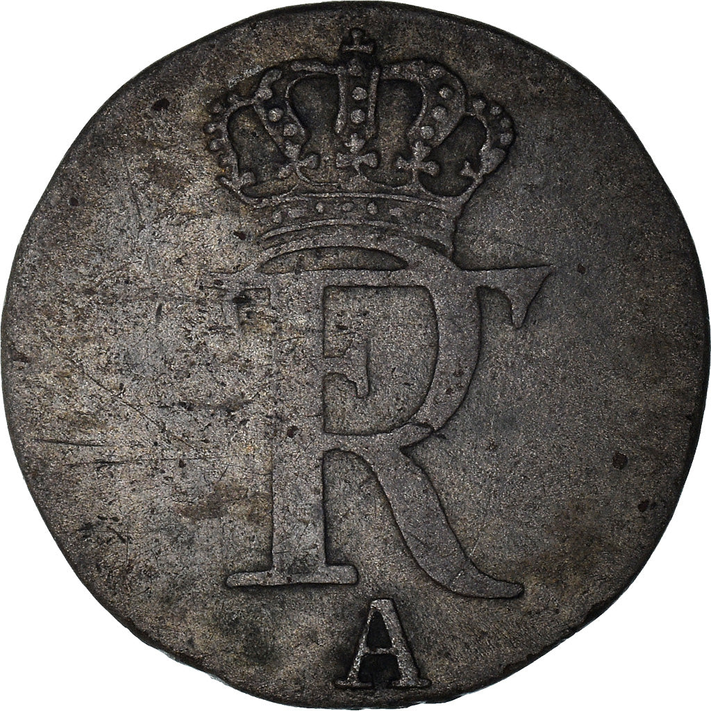 Coin, German States, PRUSSIA, Friedrich II, 1/48 Thaler, 1/2 Groschen, 1777