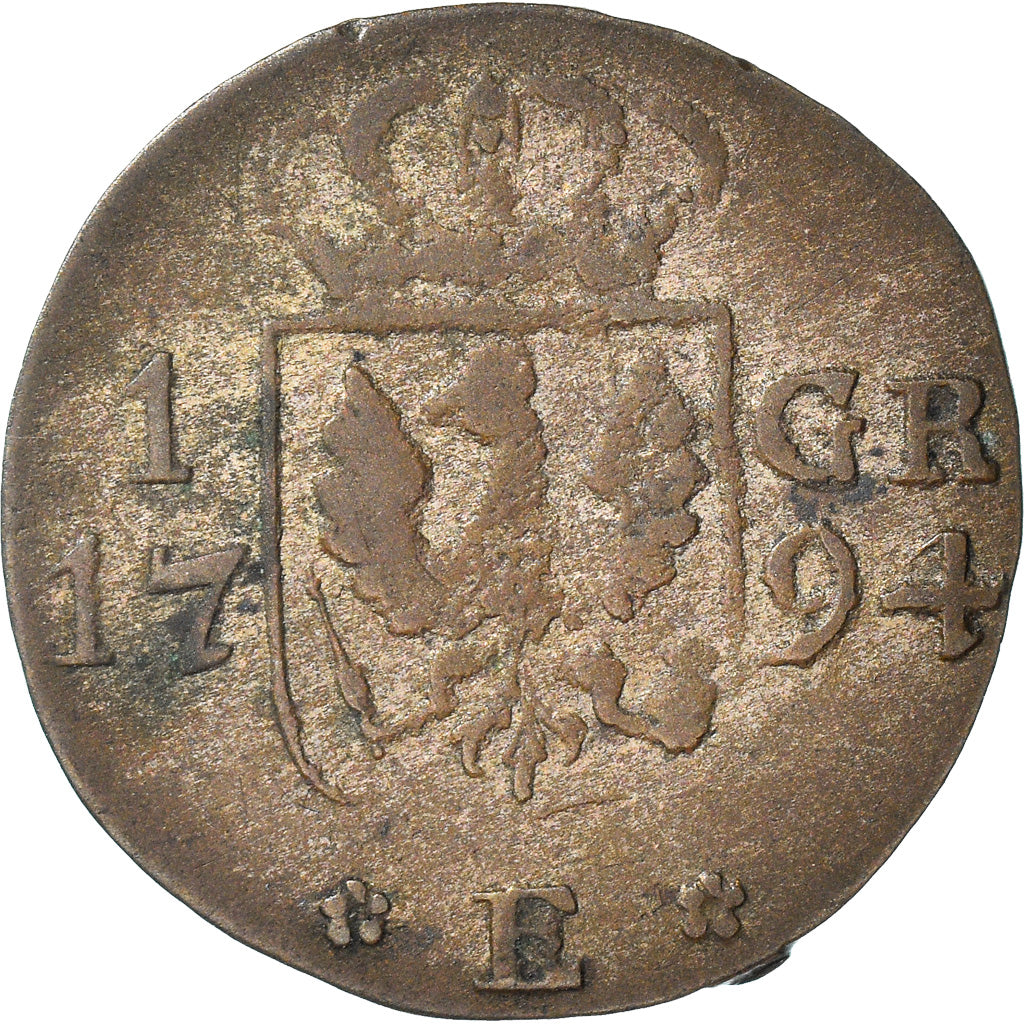 Münze, Polen, EAST PRUSSIA, Friedrich Wilhelm II, Groschen, 1794, Königsberg