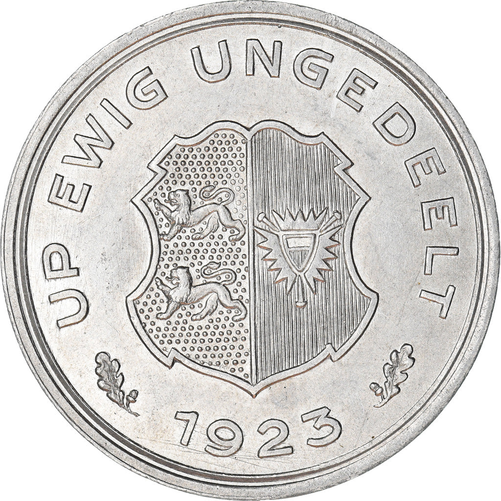 Coin, Germany, Schleswig-Holstein, 10/100 Gutschriftsmarke, 1923, MS(60-62)