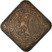 Coin, Belgium, GHENT, 2 Franken, 1915, Gand, EF(40-45), Brass Plated Iron