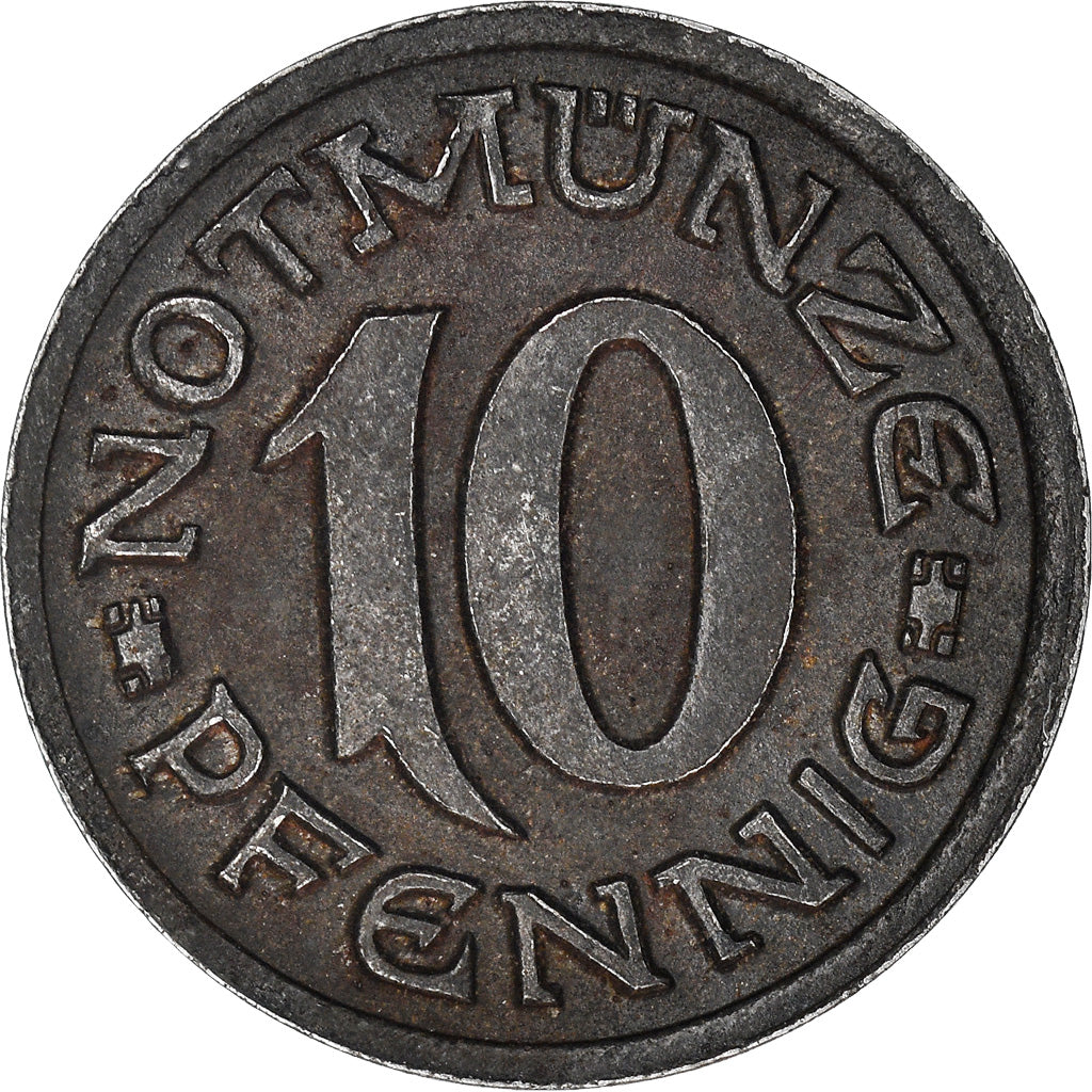 Coin, Germany, Stadt Aachen, Notmünze, Aachen, 10 Pfennig, 1920, EF(40-45)