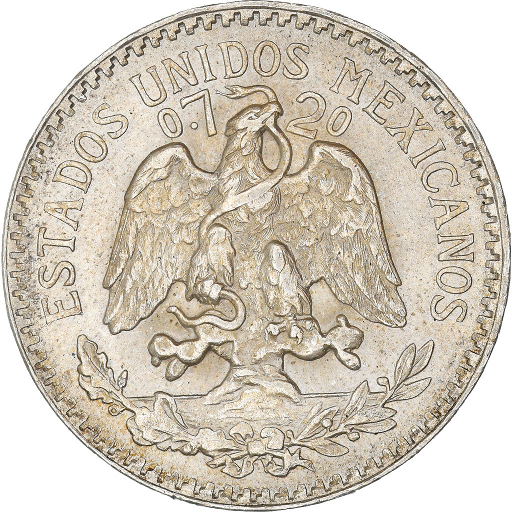 Moneda, México, 50 Centavos, 1945, Mexico City, EBC, Plata, KM:447