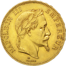 FRANCE, Napoléon III, 100 Francs, 1868, Paris, KM #802.1, AU(50-53), Gold, G...