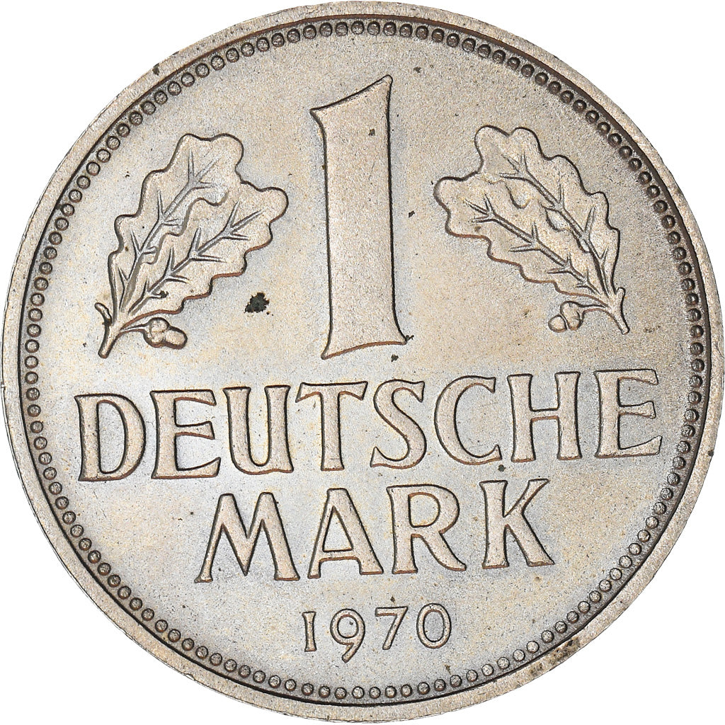 Coin, GERMANY - FEDERAL REPUBLIC, Mark, 1970, Stuttgart, MS(60-62)