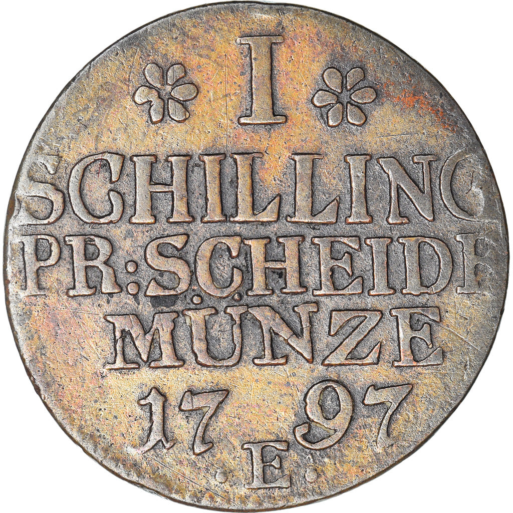 Coin, German States, PRUSSIA, Friedrich Wilhelm II, Schilling, 1797