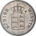 Coin, German States, WURTTEMBERG, Wilhelm I, Kreuzer, 1845, AU(55-58), Silver