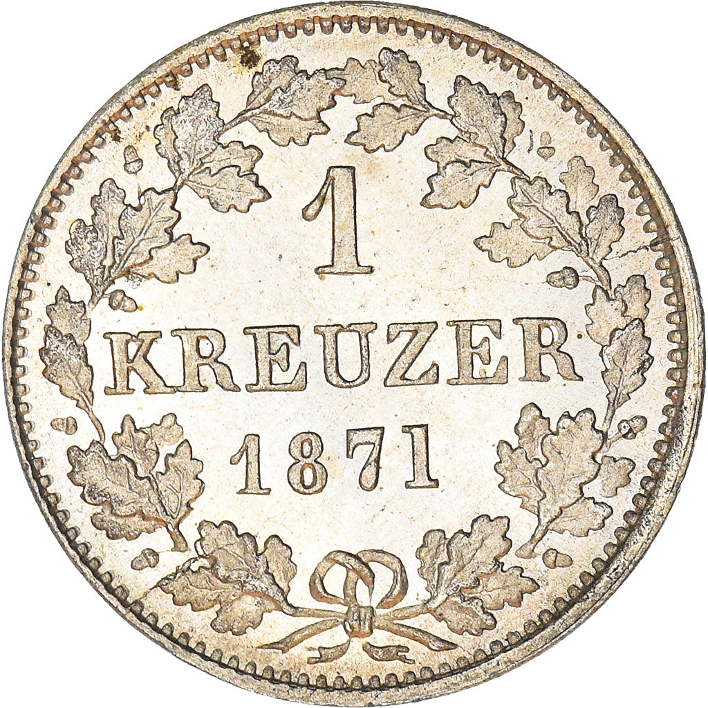 Moneda, Estados alemanes, HESSE-DARMSTADT, Ludwig III, Kreuzer, 1871, EBC+